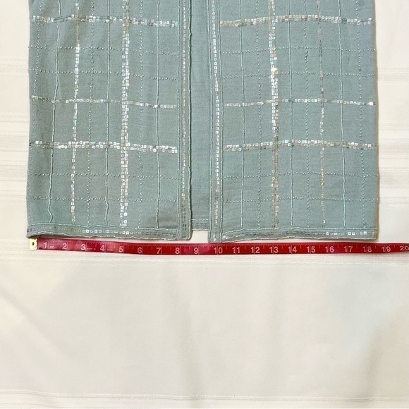 Alfred Dunner Petite Cardigan Embellished‎ Silvery Blue Sz PS EUC - Picture 7 of 10